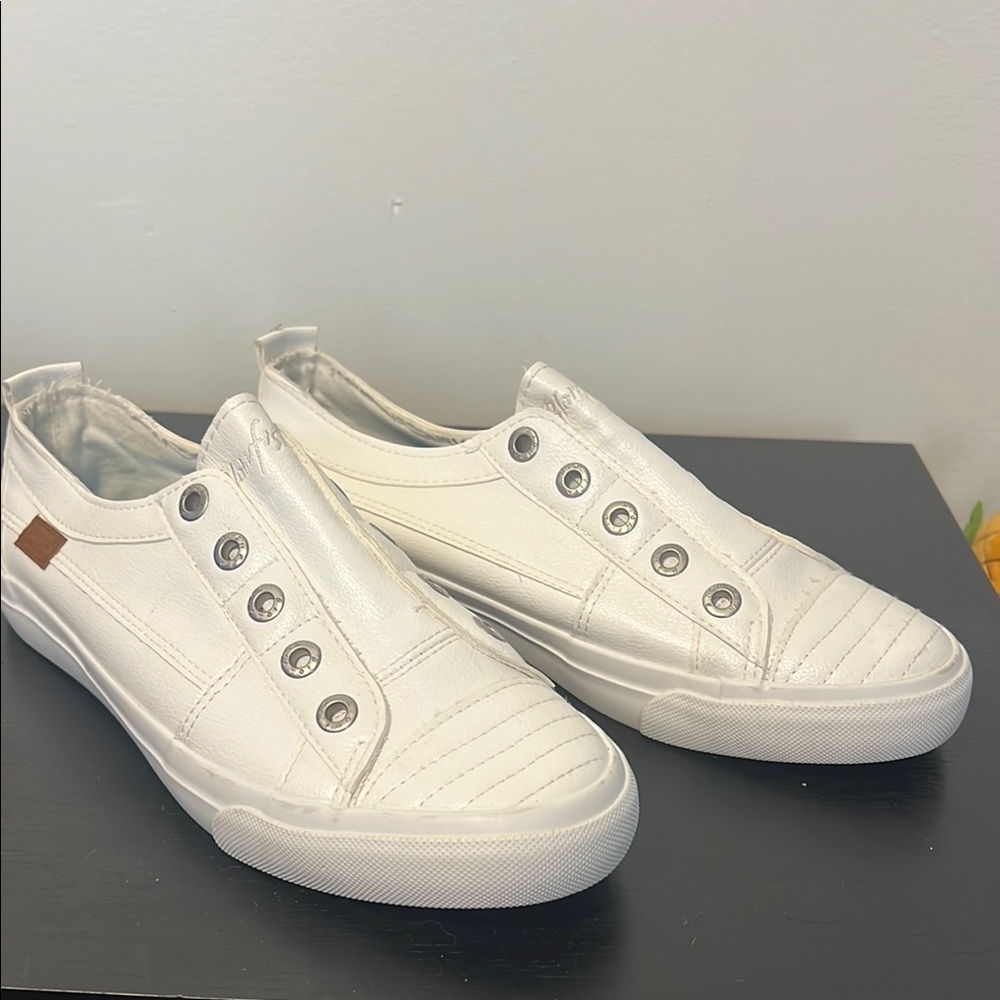 Blowfish White Slip-On Sneakers